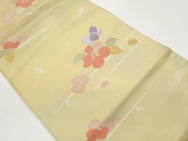JAPANESE NAGOYA OBI / WOVEN FLOWER